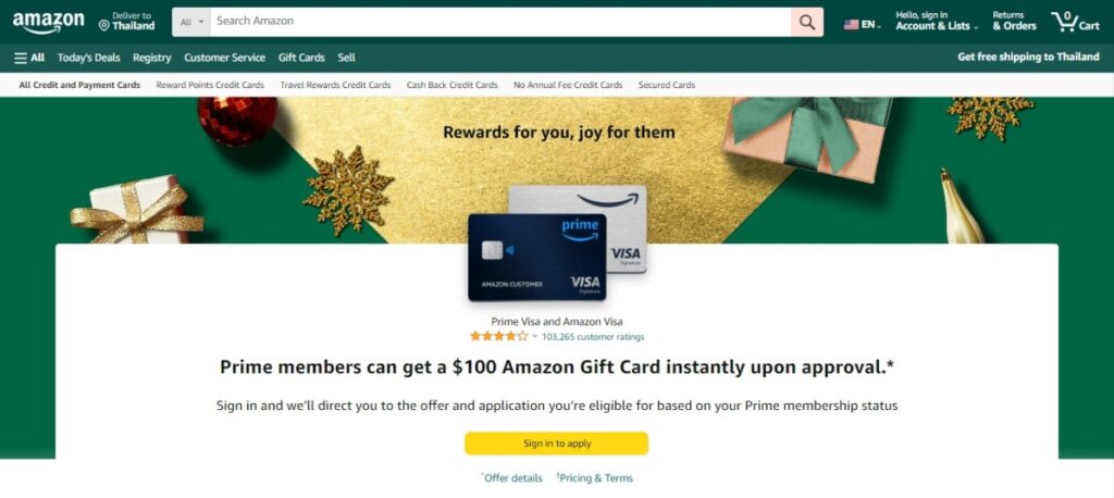 Amazon Prime Visa