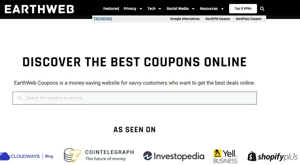 earthweb coupons Promo Code Sites That Work