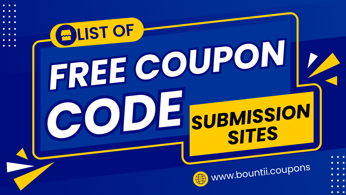 List of Free Coupon Code Submission Sites