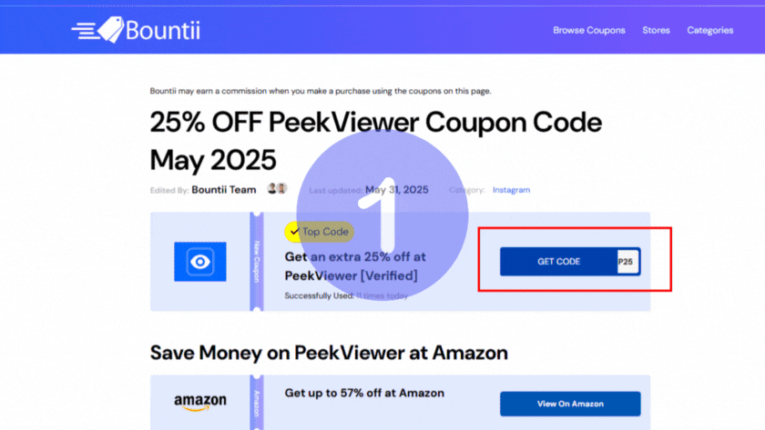 Peekviewer - Use Coupons